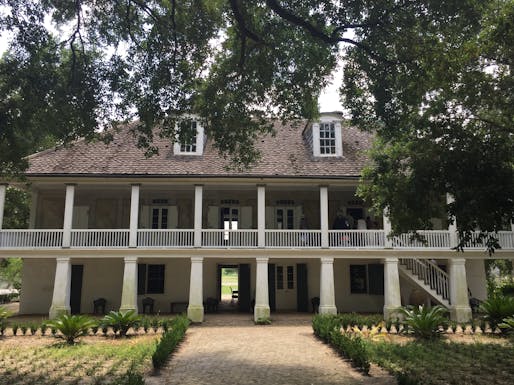 View of the Whitney Plantation in Louisiana. Photo courtesy of Wikimedia user  <https://commons.wikimedia.org/wiki/File:The_Big_House_-_Whitney_Plantation_Historic_District_-_2016.jpg> Bill Leiser</a>