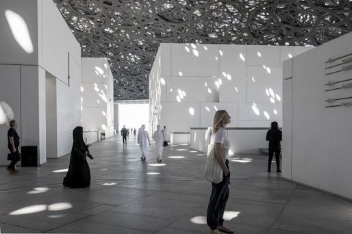 Louvre Abu Dhabi, Ateliers Jean Nouvel, 2017. Photo: Lara Swimmer.