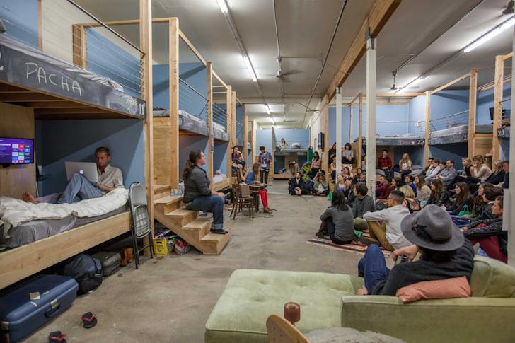 A music performance at PodShare's downtown Los Angeles location. Photo courtesy of PodShare.