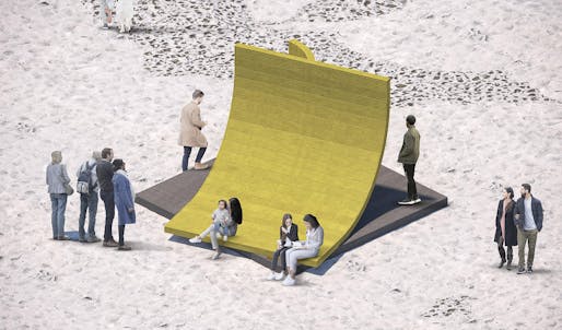 3 Surfaces Pavilion. Image courtesy of Winter Stations competition.
