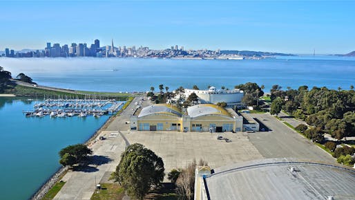 Back view of the Treasure Island Center overlooking the San Francisco Bay. Image Credit: Treasure Island Community Development.