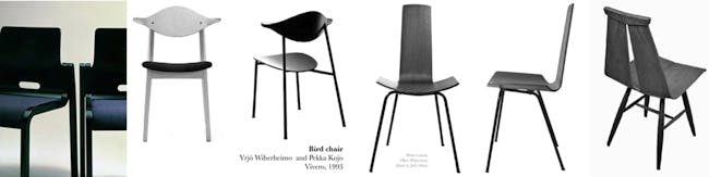 4 Finnish Designed Bent Plywood Chairs, Photo by Julie Scheu