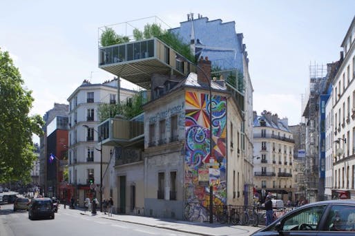 Stéphane Malka Architecture has developed an interesting approach to deal with Paris' housing woes. Credit: Stéphane Malka Architecture