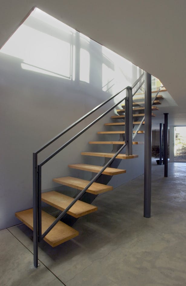 CONNECTICUT SHORE HOUSE – Studio staircase