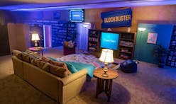 Last Blockbuster on Earth recreates a 90s living room for Airbnb sleepovers