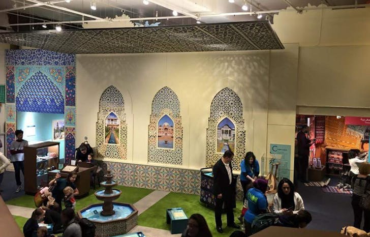 Children's Museum of Manhattan exhibition design, 'America to Zanzibar Muslim Cultures Near and Far'. Credit: MIIM Designs