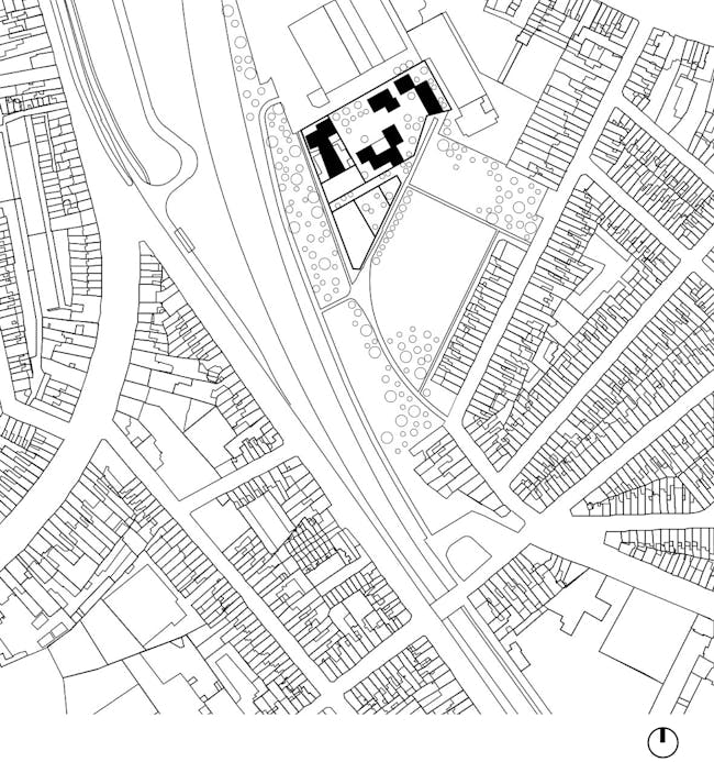 Bijgaardehof, site plan. Image courtesy of BOGDAN & VAN BROECK.