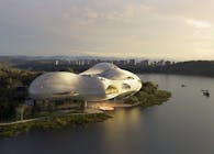 OPEN Unveils Design for Yichang Grand Theater, A Partially Floating Performing Arts Center by the Yangtze River