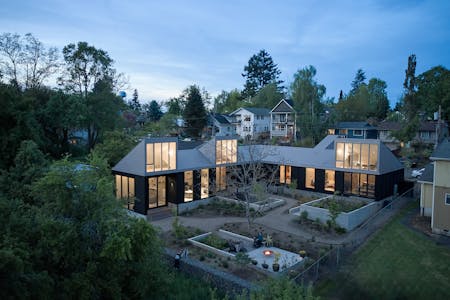 Gradient House and Studio in Portland, OR by Linden, Brown Architecture . Photo: Jeremy Bittermann