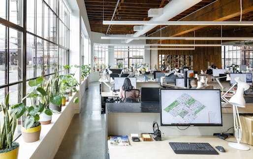Mahlum's offices in Portland, Oregon. Photo courtesy of <a href="https://archinect.com/news/article/150193974/mahlum-architects-creates-first-living-building-challenge-certified-building-in-portland-for-itself  "> Lincoln Barbour.</a>