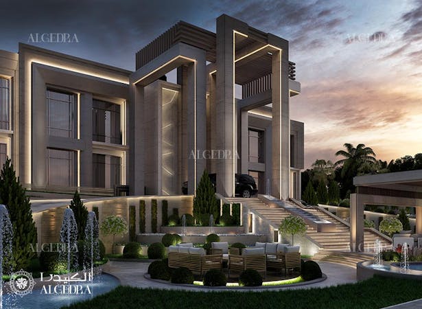 Luxury palace design in Dubai