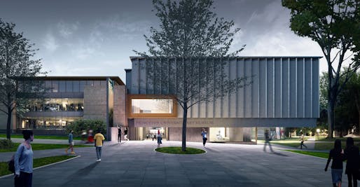 Future main entrance to the Art Museum. Image: Adjaye Associates