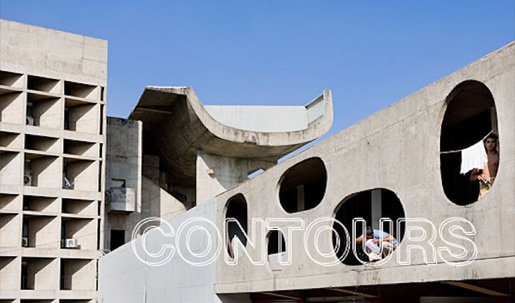 Life taking place at the Le Corbusier-designed Palace of the Assembly in Chandigarh, India (Photo: Iwan Baan)