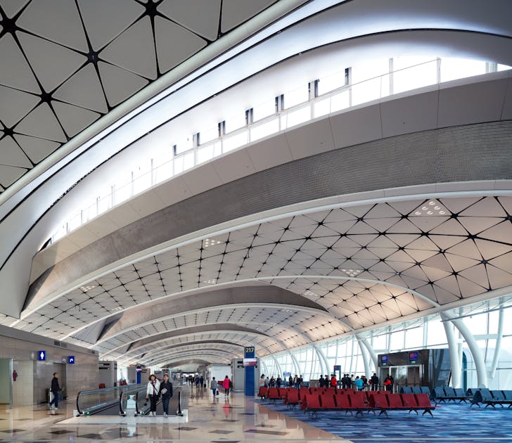 Hong Kong International Airport Midfield Concourse, Hong Kong. Credit: Aedas.