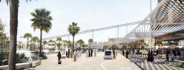 King Salman Park, 3D render © Omrania