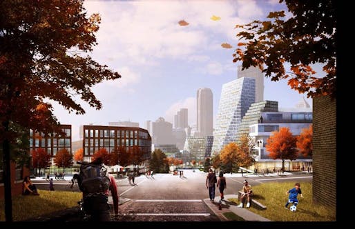 Stroll through this: a view of BIG's master plan for Pittsburgh (via BIG) 
