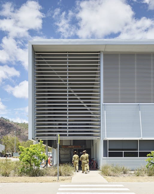 COLORBOND Award for Steel Architecture: Land 121 Facilities Project, Lavarack Barracks by BVN. Image: Scott Burrows.