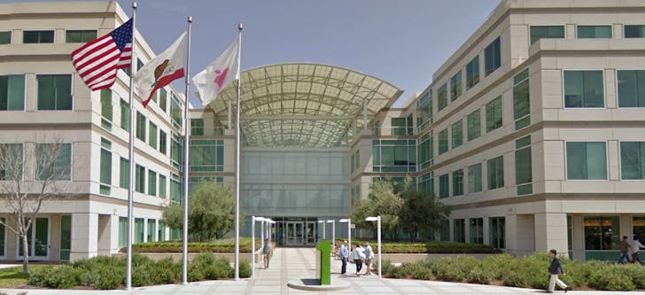 Streetview of Apple's current HQ.
