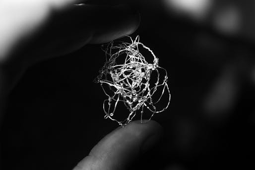 NF1. Wire Sculpture by Emma McNally, who will be exhibiting at the "Abstract Drawing" exhibition in London's Drawing Room starting February 2014. Photo from EmmaMcNally1 on flickr.