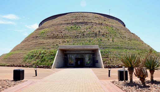 The Maropeng Visitors Centre in South Africa. Image courtesy Wikimedia Commons user Olga Ernst.