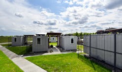 University of Kansas students converted shipping containers into housing for community shelter guests in need of quarantined spaces