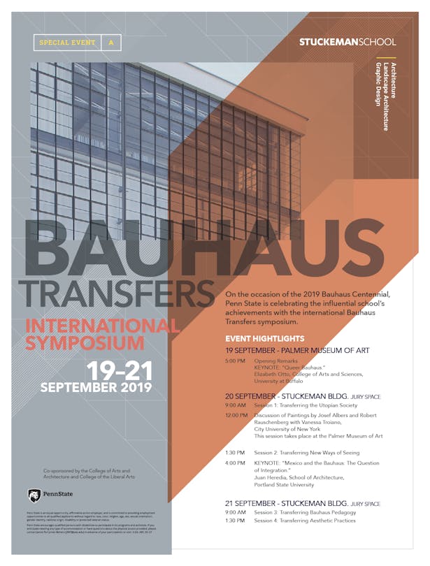 Bauhaus Transfers promotional poster