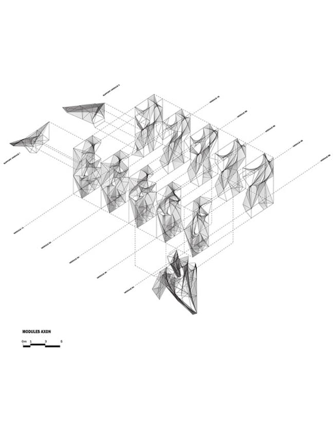 Axonometric of Oyler Wu Collaborative's 'The Cube'. Image © Oyler Wu Collaborative