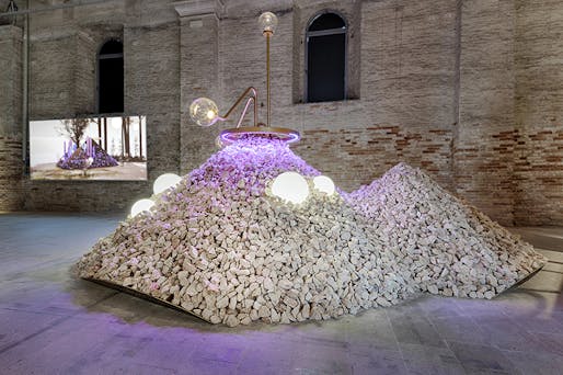 Featured at the 2021 Venice Architecture Biennale, 'Shaped Touches' features a video game simulation allowing players to experience architecture in a range of sensorial perspectives. All images: Sean Lally 