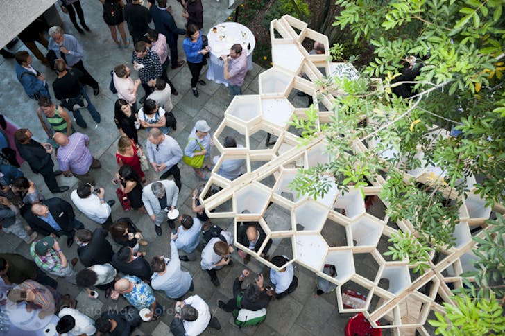 “Penta” pavilion for Eric Nulman’s second year 202b studio. Image courtesy of USC Architecture.