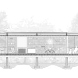 Section. Image © Brillhart Architecture