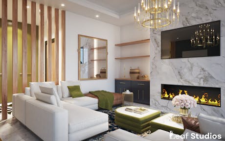Living Room Design - Kuwait 