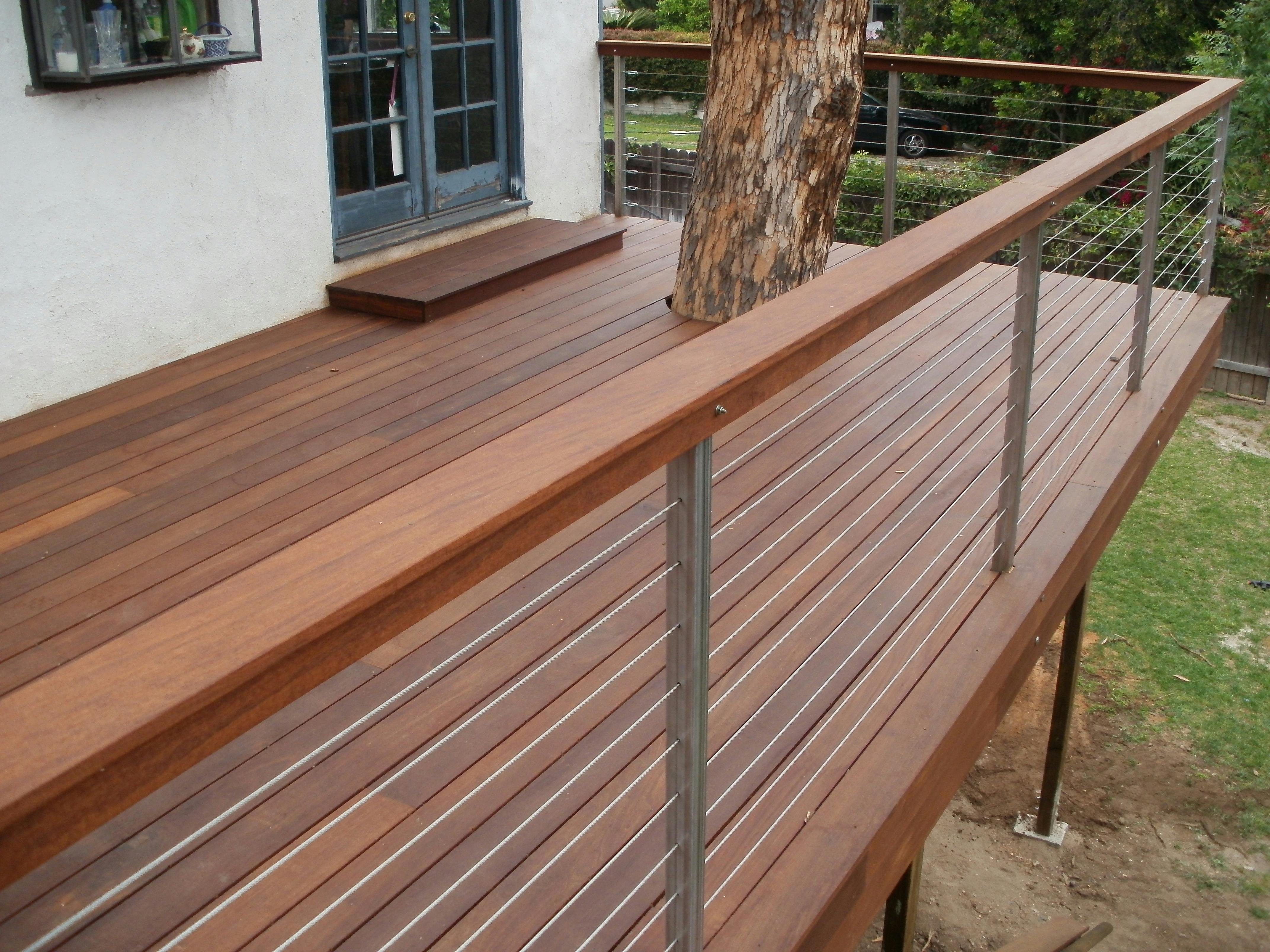 wire rope deck railing