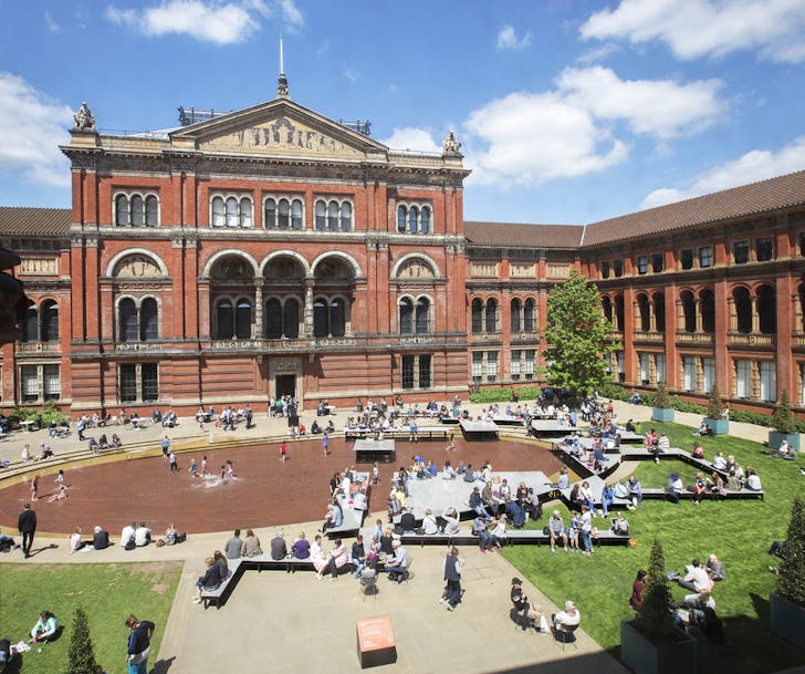 The Victoria & Albert Museum, decked out for the London Design Festival. Photo via londondesignfestival.com.