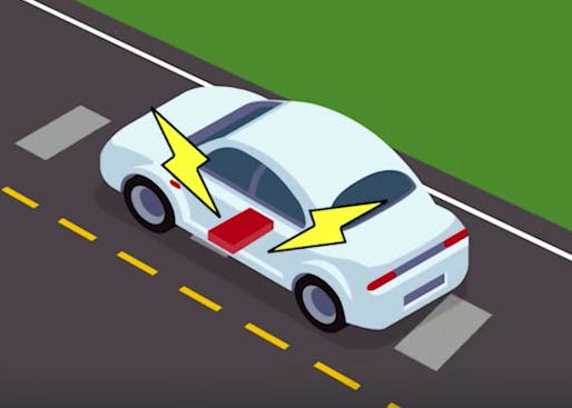 Screenshot from "Wireless charging of electric cars"