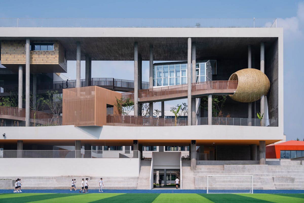 Huizhen High School brings a fresh take on school design as the 2023 World Building of the Year