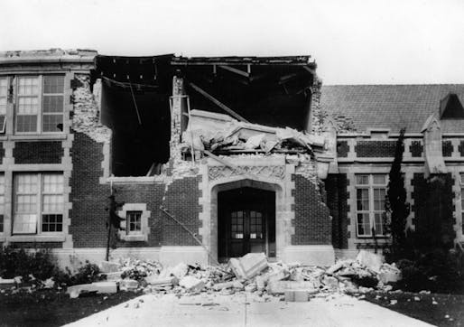 Long Beach, California, Earthquake March 10, 1933, killed 115 people, with hundreds of injured and about $40 million in damages leading to the passage of the Field Act.