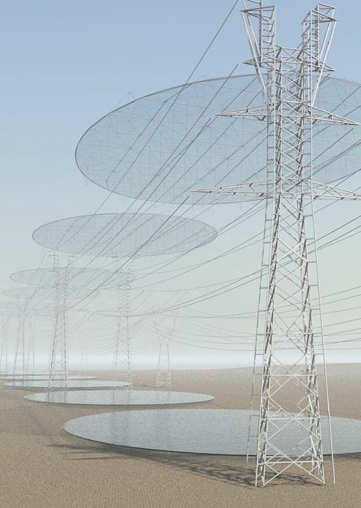 From Cristina Jorge Camacho's "SEEDING MICRO-CLOUDS. Power Transmission Lines & WaterTransmission Surfaces" proposal.