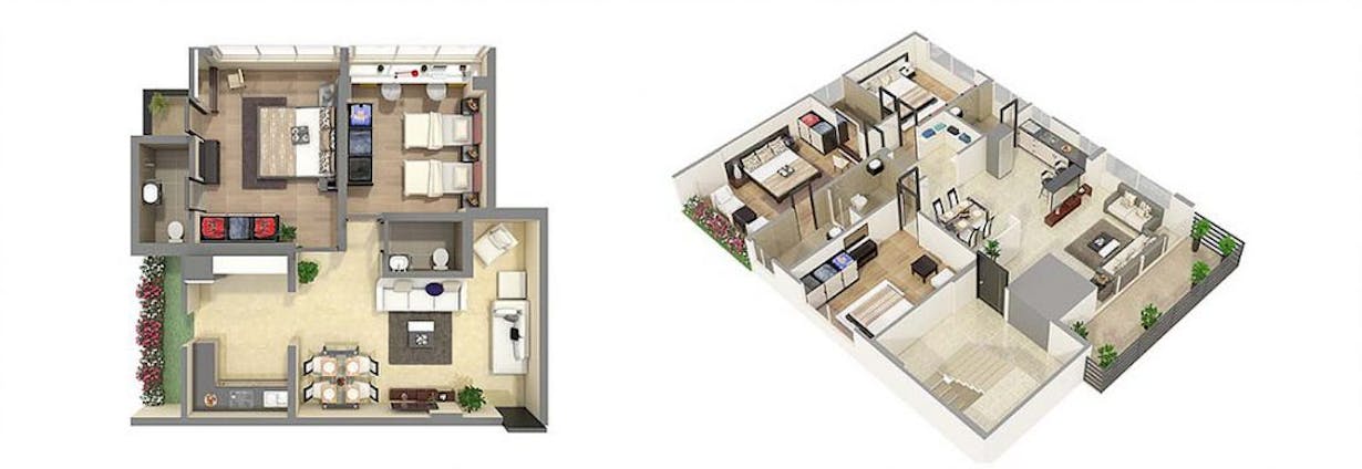 Architectural 3D Floor Plan Rendering Services Jay