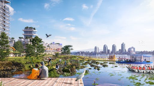 Concept for Coopers' Park, Vancouver for 2100. Image credit: MVRDV