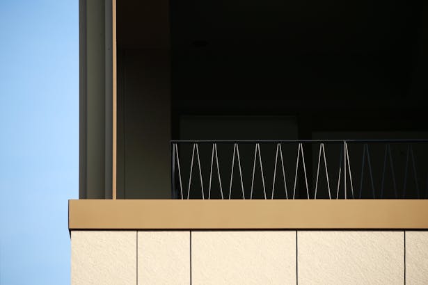 Detail of the apartment balconies/loggias