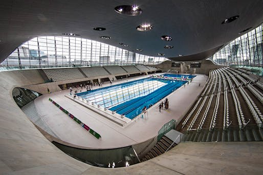 The Aquatics Centre at the Olympic Park in Stratford, east London. Photograph: David Levene for the Guardian