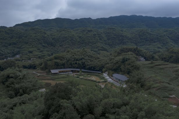 Bamboo Branch Academy aerial view ©存在建筑