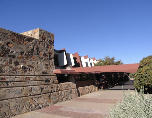 Shown: Frank Lloyd Wright's Taliesin West in Arizona. Image courtesy of Mark C. Vinson and SAH Archipedia.