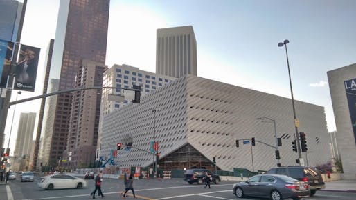 The Broad Museum, post-scaffolding, in downtown Los Angeles on February 1, 2015. Photo: Alexander Walter.