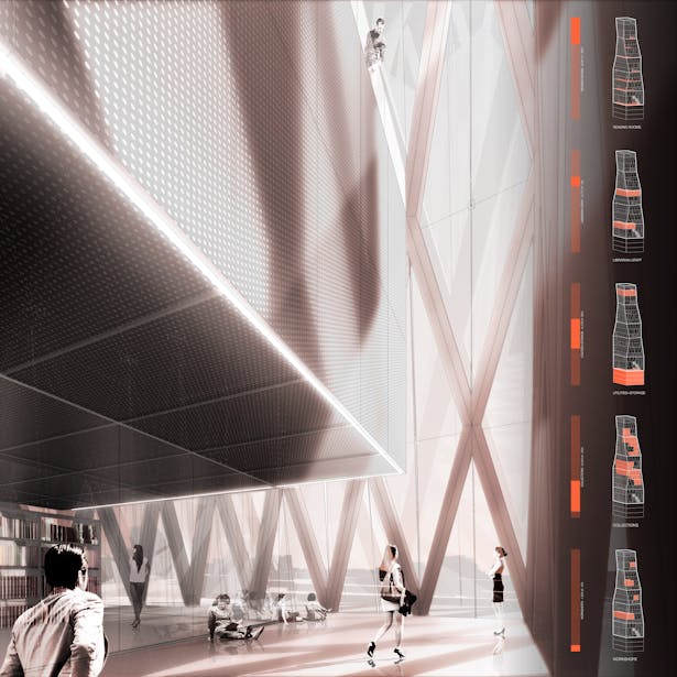 Interior Board - NY Fashion Library - Spring 2015 Steel Design Competition