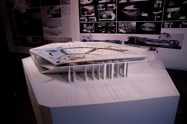 Final model of 'Salvaged Stadium' by Yaohua Wang. Photo courtesy of Yaohua Wang.