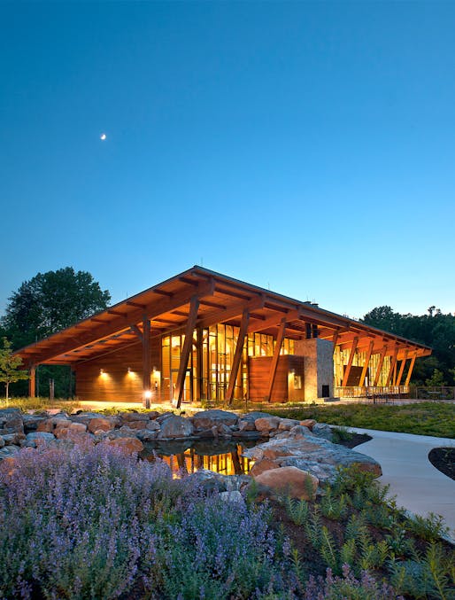 Institutional Wood Design: James and Anne Robinson Nature Center in Columbia, MD. Architect: GWWO, Inc./Architects. Photo © Paul Burk Photography