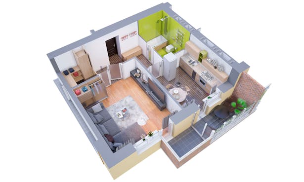 3d Floor Plans Visualization 3dvis Design Archinect