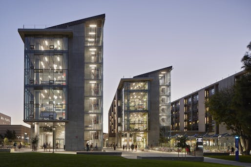University of California, Irvine - Mesa Court Towers designed by MITHUN. Photo © Bruce Damonte.
