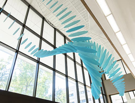 Cleveland State University Science Building - Commissioned Sculpture by Virginia Kistler. Image courtesy CODAawards